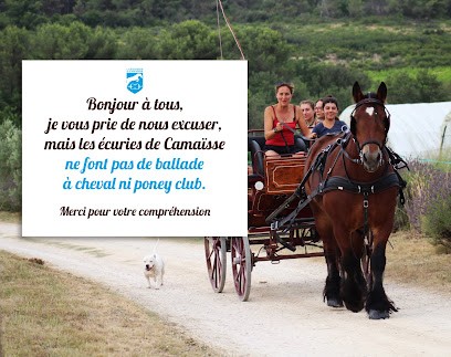 Ecuries de Camaïsse, Pension pour Chevaux à Éguilles